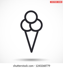 ice cream  vector icon 10 eps