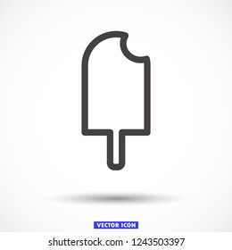 ice cream  vector icon 10 eps