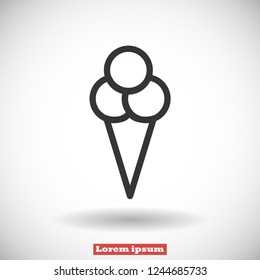 ice cream  vector icon 10 eps