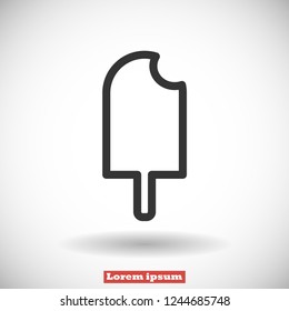 ice cream  vector icon 10 eps