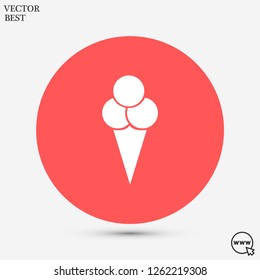 ice cream  vector icon 10 eps