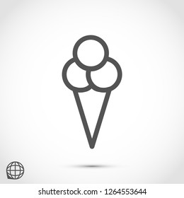 ice cream  vector icon 10 eps