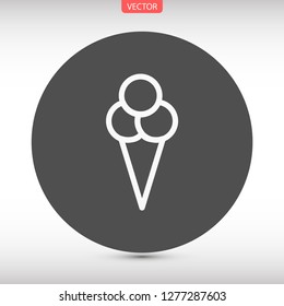 ice cream  vector icon 10 eps