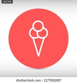 ice cream  vector icon 10 eps