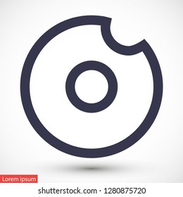 ice cream  vector icon 10 eps