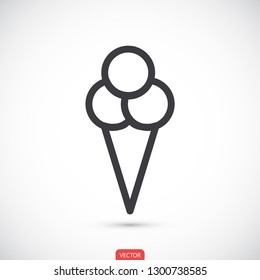 ice cream  vector icon 10 eps