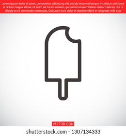 ice cream  vector icon 10 eps