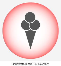 ice cream  vector icon 10 eps