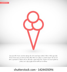 ice cream  vector icon 10 eps