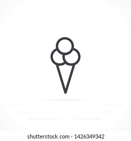 ice cream  vector icon 10 eps , Lorem ipsum Flat design