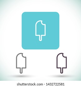 ice cream  vector icon 10 eps , Lorem ipsum Flat design