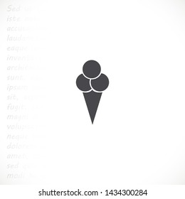 ice cream  vector icon 10 eps , Lorem ipsum Flat design