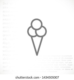 ice cream  vector icon 10 eps , Lorem ipsum Flat design