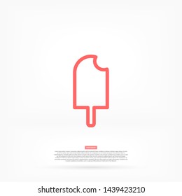 ice cream  vector icon 10 eps , Lorem ipsum Flat design