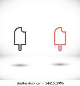 ice cream  vector icon 10 eps , Lorem ipsum Flat design