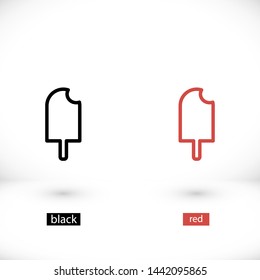 ice cream  vector icon 10 eps , Lorem ipsum Flat design