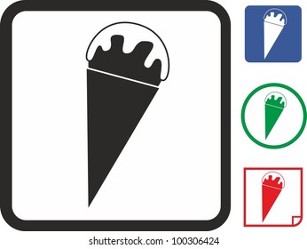 Ice cream vector icon