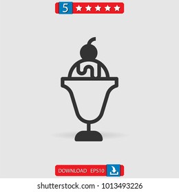 ice cream vector icon