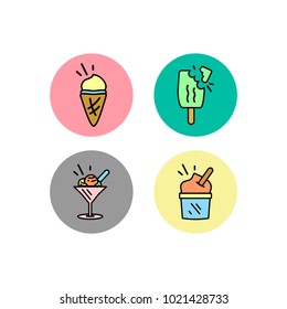 ice cream vector icon
