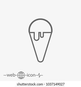 ice cream vector icon