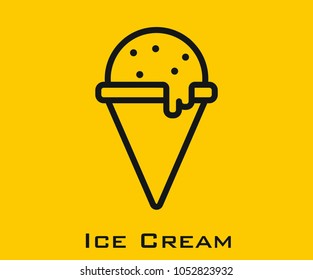 Ice cream vector icon