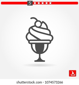 ice cream vector icon