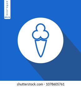 Ice cream vector icon