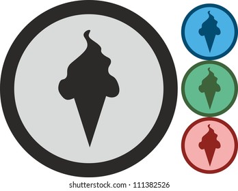 Ice cream, vector, icon
