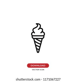 Ice cream vector icon