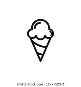 Ice cream vector icon