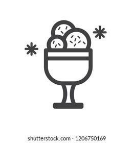 Ice cream vector icon
