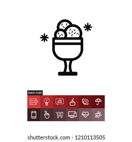 Ice cream vector icon