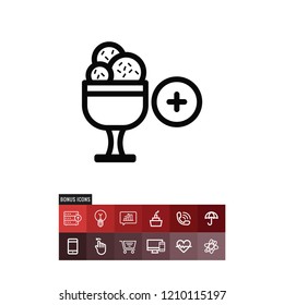 Ice cream vector icon