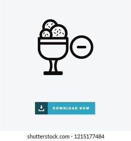 Ice cream vector icon