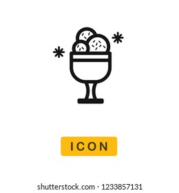 Ice cream vector icon