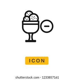 Ice cream vector icon
