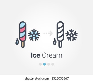 ice cream vector icon