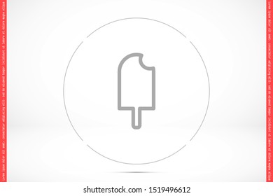 Ice cream vector icon. 
