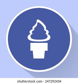 Ice cream vector icon 