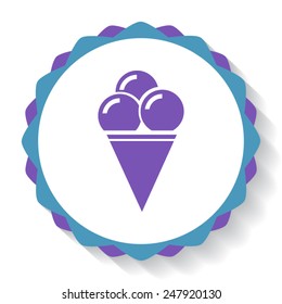 Ice cream vector icon 