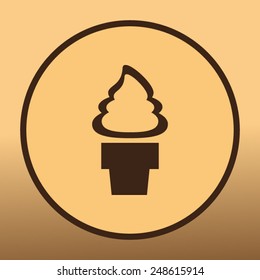 Ice cream vector icon 