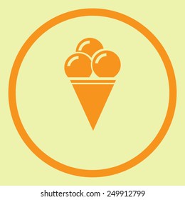 Ice cream vector icon 