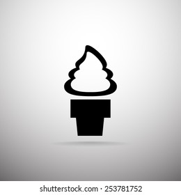 Ice cream vector icon 