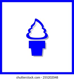 Ice cream vector icon 