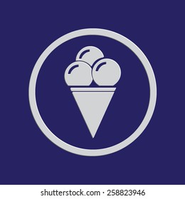 Ice cream vector icon 
