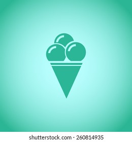 Ice cream vector icon 