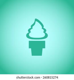 Ice cream vector icon 