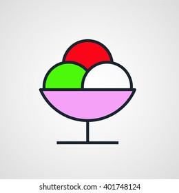 ice cream vector icon