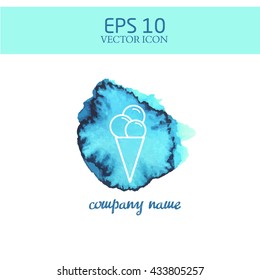 ice cream vector icon