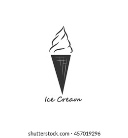 Ice cream vector icon